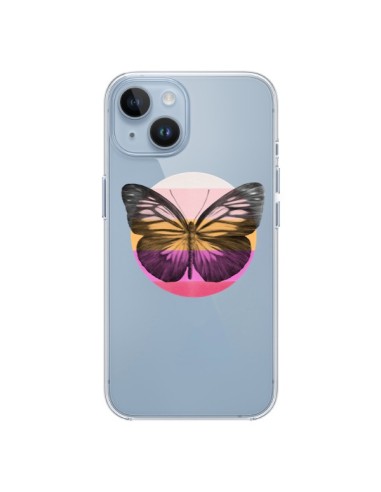 Cover iPhone 14 Farfalla Trasparente - Eric Fan