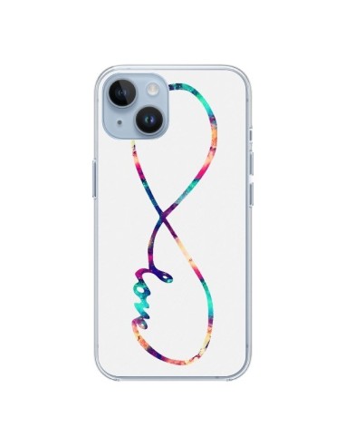 Coque iPhone 14 Love Forever Infini Couleur - Eleaxart