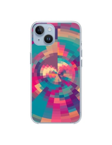 iPhone 14 case Color Spiral Pink Purple - Eleaxart