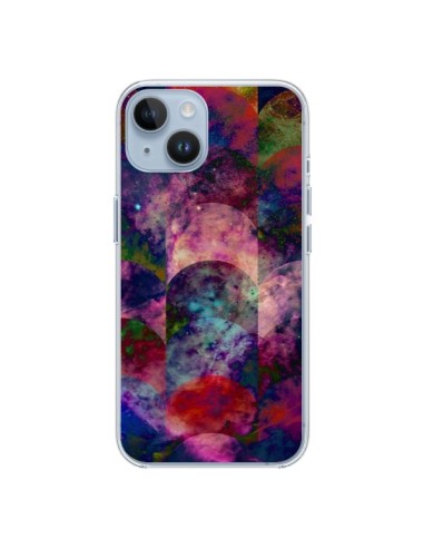 Coque iPhone 14 Abstract Galaxy Azteque - Eleaxart