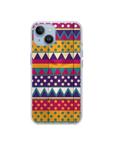 Coque iPhone 14 Mexican Triangle Aztec Azteque - Eleaxart