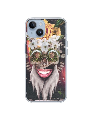 Coque iPhone 14 My Best Costume Roi King Monkey Singe Couronne - Eleaxart