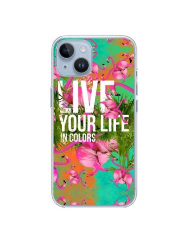 Cover iPhone 14 Live your Life Vivi la tua vita - Eleaxart