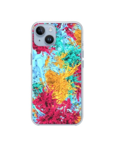 Coque iPhone 14 Splashes Peintures - Eleaxart