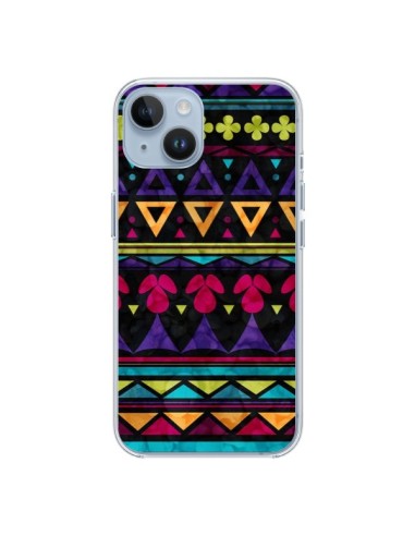 Cover iPhone 14 Triangolo Pattern Azteco - Eleaxart
