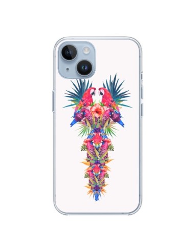 Coque iPhone 14 Parrot Kingdom Royaume Perroquet - Eleaxart