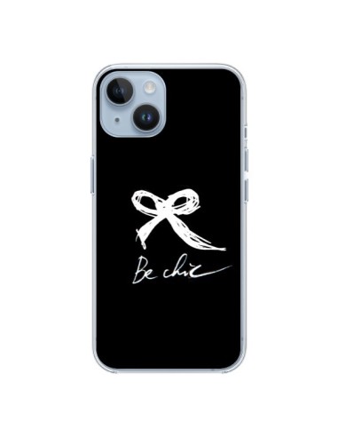 Coque iPhone 14 Be Chic Noeud Papillon Blanc - Léa Clément