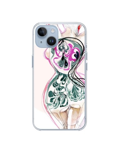 Coque iPhone 14 Femme en fleurs - Elisaveta Stoilova