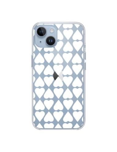 iPhone 14 case Heart White Clear - Project M