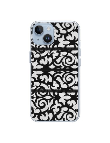 Coque iPhone 14 Abstrait Noir et Blanc - Irene Sneddon