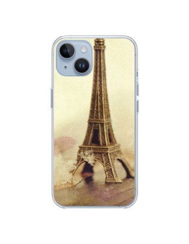 Coque iPhone 14 Tour Eiffel Vintage - Irene Sneddon