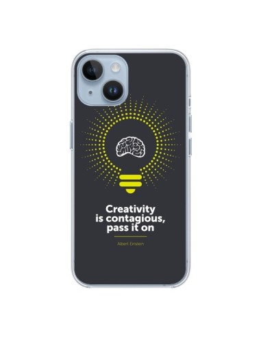 Coque iPhone 14 Creativity is contagious, Einstein - Shop Gasoline