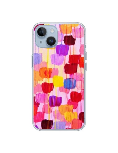 Coque iPhone 14 Pois Roses Dottie - Ebi Emporium