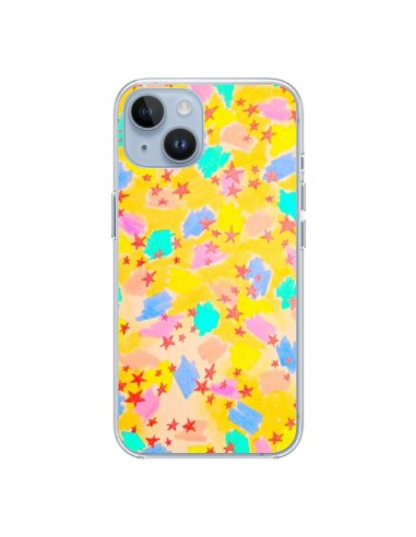 Coque iPhone 14 Stars Etoiles Jaunes - Ebi Emporium