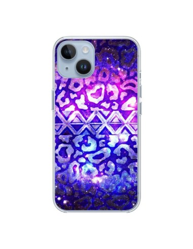 Coque iPhone 14 Tribal Leopard Galaxy - Ebi Emporium