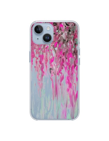 Coque iPhone 14 Tempête Rose Transparente - Ebi Emporium