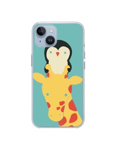 Coque iPhone 14 Girafe Pingouin Meilleure Vue Better View - Jay Fleck