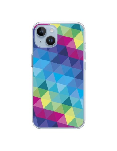 Coque iPhone 14 Azteque Gheo Bleu - Javier Martinez