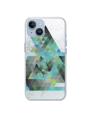 Coque iPhone 14 Azteque Gheo Vert - Javier Martinez