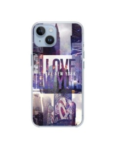 iPhone 14 case I Love New Yorck City Purple - Javier...