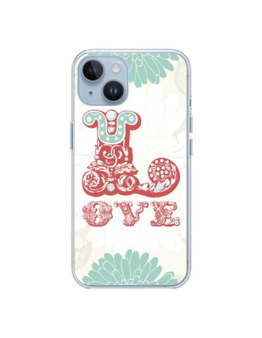 Coque iPhone 14 Love Fleurs Flourish - Javier Martinez