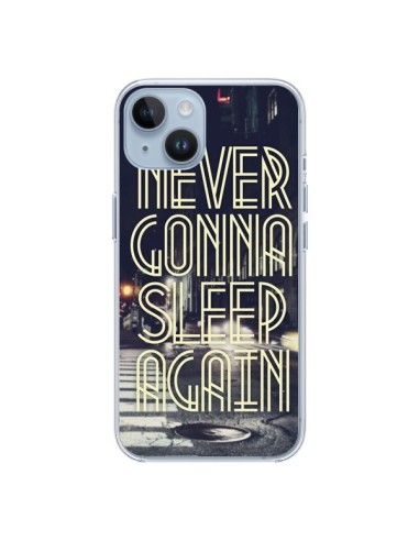 Coque iPhone 14 Never Gonna Sleep New York City - Javier Martinez