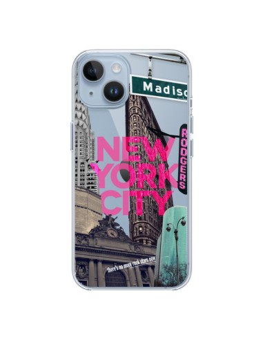 Coque iPhone 14 New Yorck City NYC Transparente - Javier Martinez