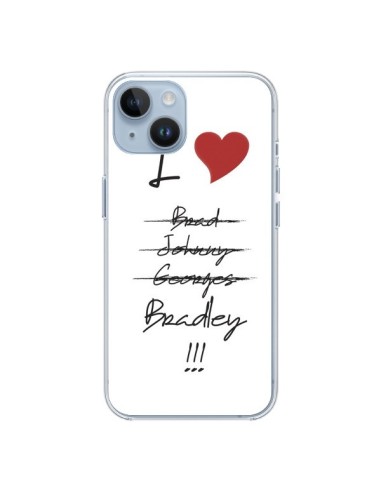 Coque iPhone 14 I love Bradley Coeur Amour - Julien Martinez