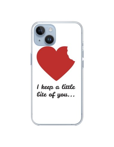Coque iPhone 14 I Keep a little bite of you Coeur Love Amour - Julien Martinez