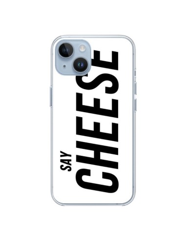 Coque iPhone 14 Say Cheese Smile Blanc - Jonathan Perez