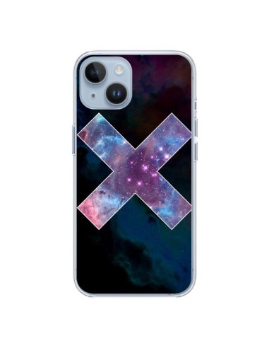 Coque iPhone 14 Nebula Cross Croix Galaxie - Jonathan Perez