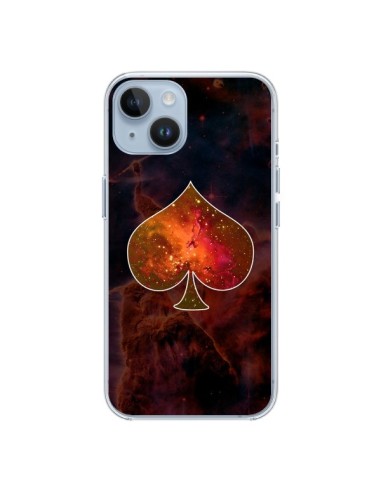 Coque iPhone 14 Nebula Spade Pique Galaxie - Jonathan Perez