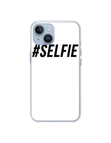 Coque iPhone 14 Hashtag Selfie Noir Vertical - Jonathan Perez