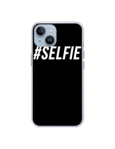 Coque iPhone 14 Hashtag Selfie Blanc Vertical - Jonathan...