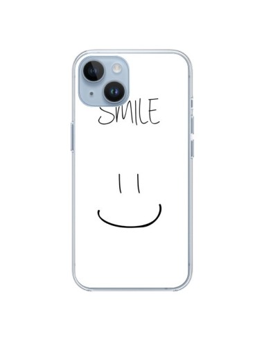 Coque iPhone 14 Smile Souriez en Blanc - Jonathan Perez