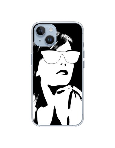 Coque iPhone 14 Fille Lunettes Blanches - Jonathan Perez