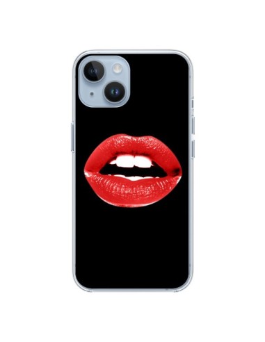 Coque iPhone 14 Lèvres Rouges - Jonathan Perez