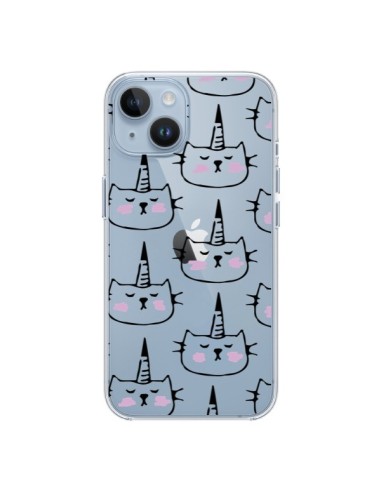 Coque iPhone 14 Licorne Unicorn Dessin Transparente - Dricia Do