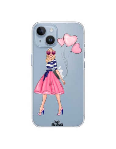 Coque iPhone 14 Legally Blonde Love Transparente - kateillustrate