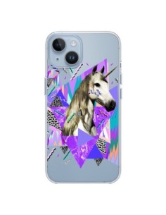 Coque iPhone 14 Licorne Unicorn Azteque Transparente -...