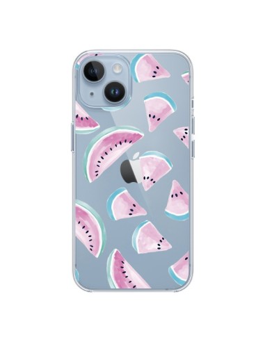 Coque iPhone 14 Pasteque Watermelon Fruit Ete Summer Transparente - Lisa Argyropoulos