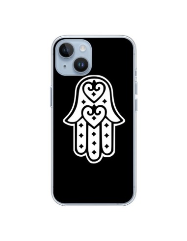 Coque iPhone 14 Main de Fatma Oeil Noir - Laetitia