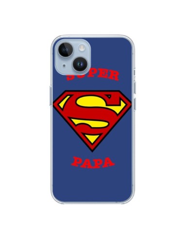 Coque iPhone 14 Super Papa Superman - Laetitia