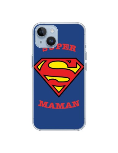 Coque iPhone 14 Super Maman Superman - Laetitia