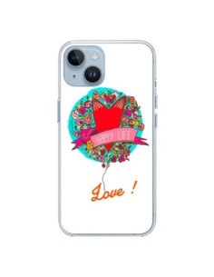 Cover iPhone 14 Amore Happy Life - Leellouebrigitte
