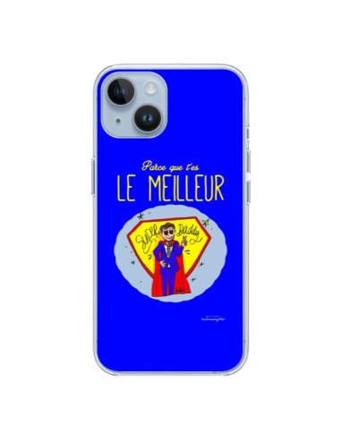 Coque iPhone 14 Le meilleur Papa Fête des Pères - Leellouebrigitte