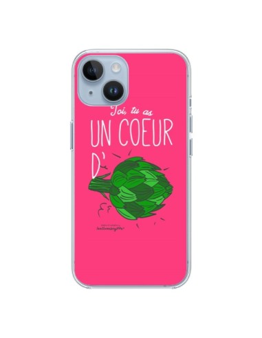 Coque iPhone 14 Toi tu as un coeur d'artichaut - Leellouebrigitte