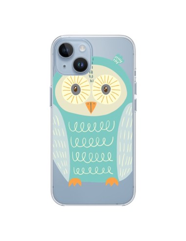 Coque iPhone 14 Hibou Owl Transparente - Petit Griffin