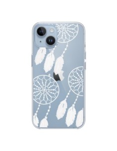 Coque iPhone 14 Attrape Rêves Blanc Dreamcatcher Triple...