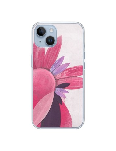 Coque iPhone 14 Flowers Fleurs Roses - Lassana